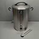 Commercial Coffee Urn 24L 160Cup Stainless Steel Quick Brew Hot Dispenser for Catering, Commercial Grade Large Capacity Coffee Maker For Meeting Rooms, Church, School, Stainless Steel (811.5 Ounces)