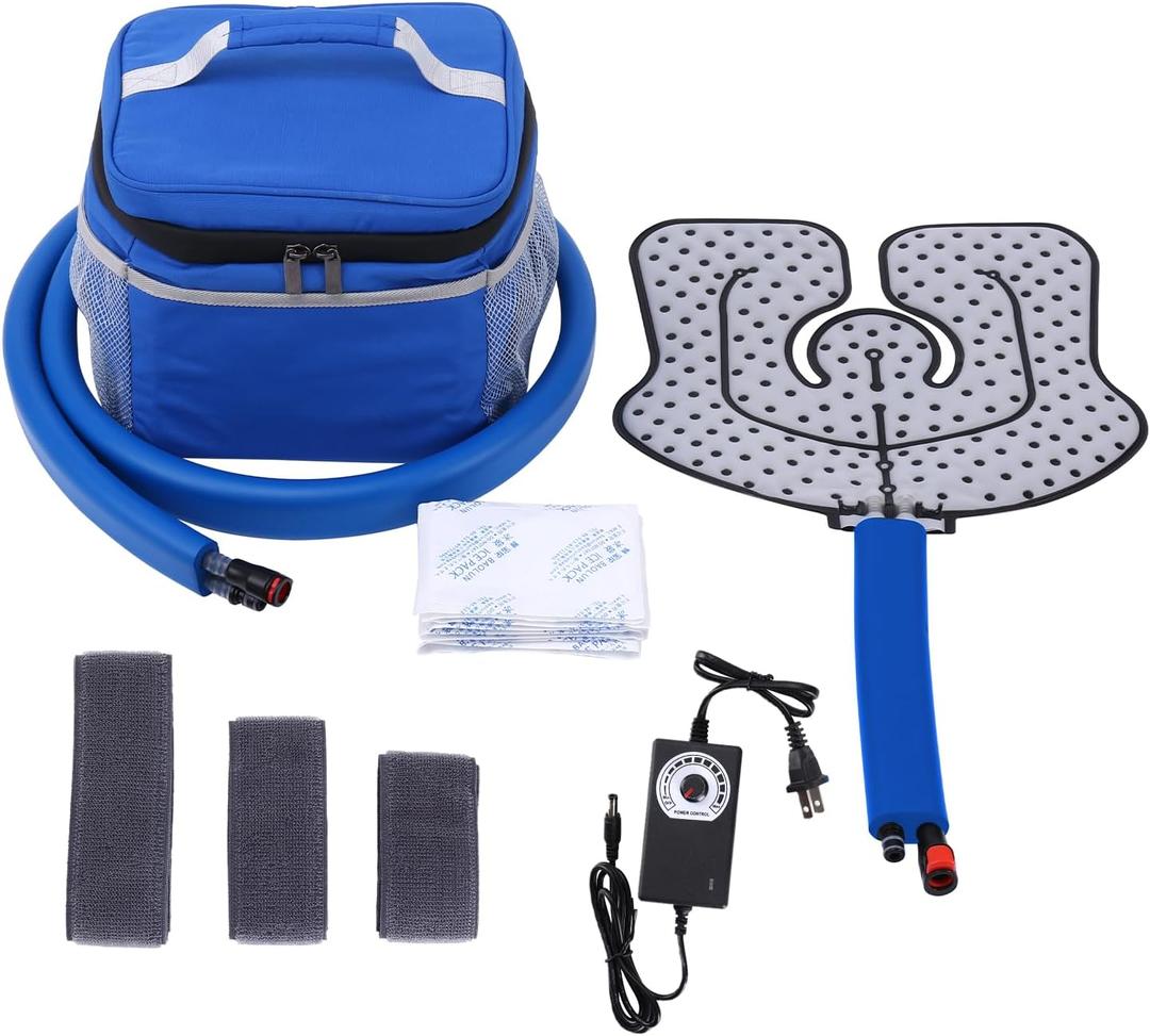 Medical Cold Therapy System Ice Machine Cryotherapy Freeze Kit with Universal Pad for Pain Relief Knee Shoulder Ankle Back Hip Leg Injury Recovery (L)
