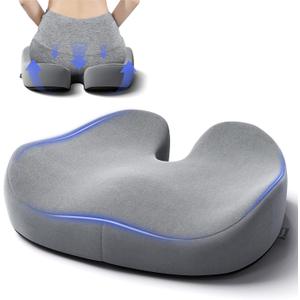 Seat Cushions for Office Chairs - Large Office Chair Cushion for Butt - Memory Foam Seat Cushion for Tailbone Pain Relief | 18.1x16.5 Inches (Dark Grey) Seat Cushions for Office Chairs - Large Office Chair Cushion for Butt - Memory Foam Seat Cushion for Tailbone Pain Relief | 18.1x16.5 Inches (Dark Grey)
