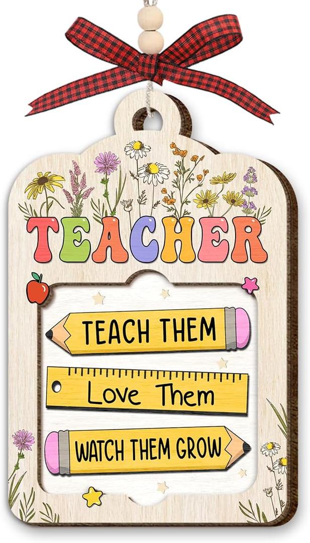 Teacher Ornament 2026 - Teacher Appreciation Gifts, Daycare Kindergarten Preschool Teachers Gift, Special Education Teacher Thank You Gifts, Xmas Gift for Teachers