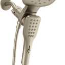 Moen Verso Infiniti Dial Square Rain Shower Head with Detachable Hand Shower Combo, 7-Inch Spray Head, Brushed Nickel, 220C5BN