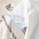 SOLY HUX Toddler Girl's Clothes Summer Outfits Cute Short Sleeve T Shirt and Plaid Shorts 2 Piece Clothing Set (White)