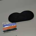 3D Sleep Eye Mask with Removeable Cover for Women Men, Peek-a-Boo Sleeping Mask with Blackout Strip to Allow Some Light in, Eye Cover for Lash Extensions, Blindfold with Adjustable Strap, Inkiness