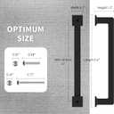 FILTA Cabinet Handles 5 Inch 10 Pack Matte Black Cabinet Pulls for Kitchen Metal Drawer Pulls Modern Cabient Hardware Cupboard Handles