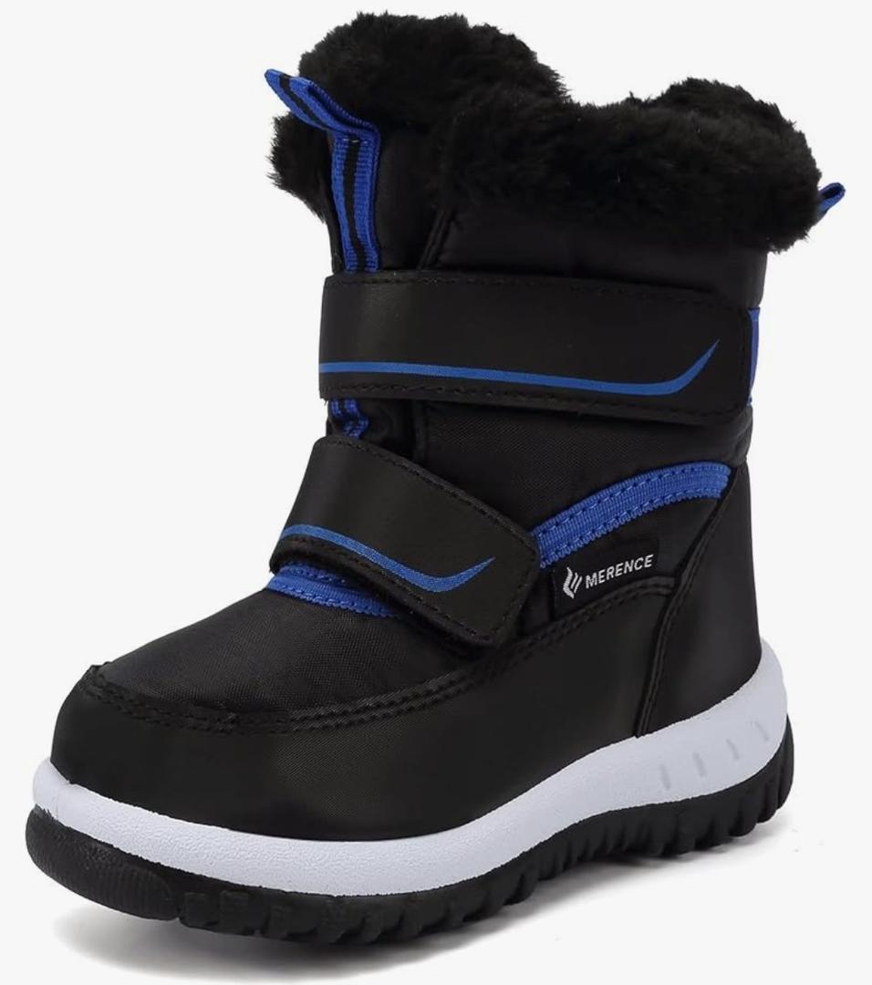 FANTURE Winter Snow Boots for Boy and Girl Outdoor with Fur Lined(Toddler/Little Kids) (25 cm/8 T)