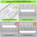 1x4 Led Flat Panel Light, 4-Pack Surface Mount Ceiling Light, 24W/30W/40W, 5200LM Smooth Triac Dimming(10-100%) 5CCT 3000K-6000K, LED Light Fixture for Kitchen Office Garage, White ETL Listed