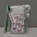 UEEBAI Magnetic for iPhone 17 Pro Max Case, Bow Case Compatible with MagSafe, Wireless Slim Clear Ribbon Aesthetic Phone Cover Anti-Yellowing Shockproof Protective Cover for Women Girl - Purple