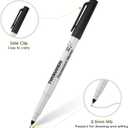 TWOHANDS Permanent Markers Ultra Fine Tip, 0.5mm, Extra Fine Point, Black, 150 Count, 21649