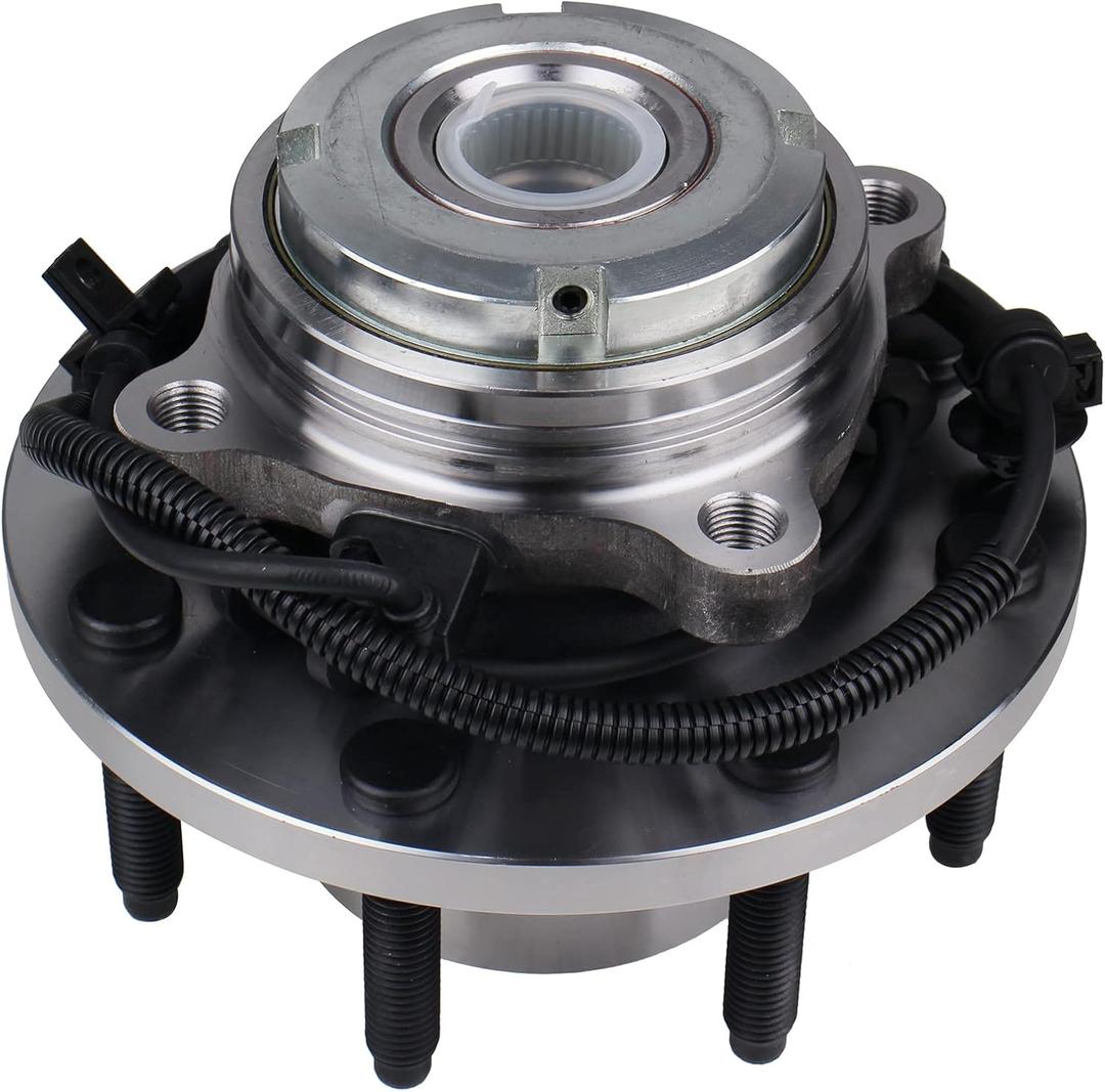 KUSATEC 515020 Front Wheel Bearing and Hub Assembly Compatible with Ford F250/Super Duty, F350/Super Duty 1999-2002, Ford Excursion 2000-2005, 8 Lug Bolts
