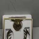 JJALIGHTS Animal Heads Wall Decor Resin Animals Sculptures Head Wall Hanging Decoration Imitation Copper vintage Wall Sculpture for Living Room Bedroom Office(Deer, include metal frames)