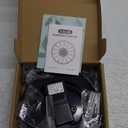 Solar Fountain Orange Flower Glass, 3.5W Bird Bath Pump With 4 Fixed Rods & 7 Nozzles for Garden, Outdoor, Pond - Black Panel