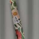 Yellow Floral Peel and Stick Wallpaper - Boho Vintage Leaf Pattern - Removable Self Adhesive for Cabinet Drawers - 17.5''x393''