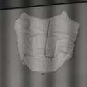 Women's Vintage Strapless Open Back Boned Mesh Bustier Zip Back Corset Bodyshaper Crop Top (2-4, White)