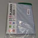 2026 Planner 8.5" x 11", Weekly and Monthly Calendar Planner Book, January 2026 - December 2026, Hardcover Spiral Planner with Monthly Tabs, Notes Pages, Perfect for Women & Men, A4 - Grey Blue