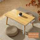 Square Coffee Table for Living room, Natural, 19.7"D x 31.5"W x 16"H