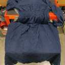 SHINNYVERSE Long Puff Sleeve Maxi Dress in navy blue Small