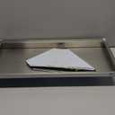 Stainless Steel Shelf 12" x 24", 250 LBS Commercial Wall Mount Floating Shelves with Safety Edges, for Kitchen, Restaurant, and Home Laundry Room (Silver - 1 Pc)