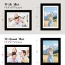 2 x Picture Frames 5x7 2 Pack Made of Solid Wood Black for Wall Mounting and Tabletop Display