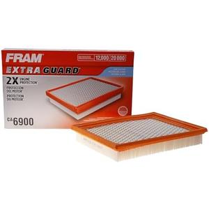 FRAM Extra Guard CA6900 Replacement Engine Air Filter for Select Infiniti and Nissan Models, Provides Up to 12 Months or 12,000 Miles Filter Protection, White