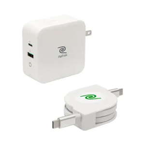 ReTrak 100W Retractable USB C Notebook Charger White ETCHGNBC100