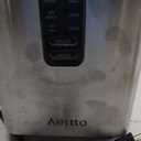 Aeitto Ice Maker Countertop 26lbs/24H, Ice Machine 8 Ice Cubes Ready in 6 Mins, 2 Sizes of Bullet Ice Portable Ice Makers with Basket & Scoop, Auto Self-Cleaning for Home/Kitchen/Office Stainless