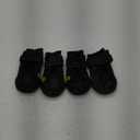 CovertSafe& Dog Boots for Dogs Non-Slip, Waterproof Dog Booties for Outdoor, Dog Shoes for Medium to Large Dogs 4Pcs with Rugged Sole Black (Size 4: 2.6''x2.1'')(L*W) for 31-40 lbs)