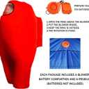 FANFX Red Inflatable Astronaut space Costume Inflatable costume Full Body Suit Halloween Cosplay Costumes (Red, Child)