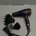 VAGARY 6690A Salon Pro Hair Dryer for Women,2200w Powerful AC Motor Fast Drying, Ionic Blow Dryer for Thick Hair,2 Speeds and 2 Heat Settings 1 Cool Shot Button(1 Diffuser and 1Concentrator) (Purple)