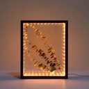 Shadow Box Frame with Lights 10'' 8 '' Memory Boxes Keepsakes Display Case Dried Flower 3D Deep Picture Frame Memorial Gifts Memorabilia Medal Wedding Travel Baby Items (Black)