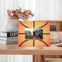 8 Pcs Basketball Picture Frame Sports Athletics Fits 4 x 6 Inches Basketball Wooden Photo Frame Sport Graduation Gifts for Sports Party Team Display Pictures Tabletop Home Office Decor