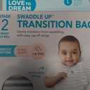 Love to Dream Swaddle UP Transition Bag, Patented Zip-Off Wings, Gently Help Baby Safely Transition from Being Swaddled to arms Free Before Rolling Over, Gray, Large, 19-24 lbs