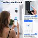 Smart Key Lock Box with Code Bluetooth & PIN Unlock, APP Controlled Digital Lockbox for Keys, Generate eKeys and Remote Passcodes for Airbnb Landlords Families Realtors (Grey)
