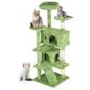 FDW | 54" Cat Tree Tower | Green | Multi-Level Indoor Activity Center