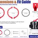 CIPU Flange Valve Clamp Replacement Kit for Sand Pool Filter Systems,Flange Clamp with O-Ring, Screws & Square Nuts | Flange Valve Clamp Replacement