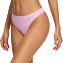 voenxe Women Bikini Underwear,Seamless Breathable Ladies Panties,No Show Comfortable Briefs Undies,Invisible Hipster,5-Pack (L)