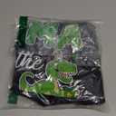 Mama of The Three Rex Birthday Dinosaur Family Matching T-Shirt (M, Black)