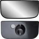 Replacement Passenger Right Side Door Towing Mirror Small Glass Heated with Back Plate for Chevy Silverado Sierra from 2003 to 2013