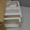 Heimlove 12" Deep White Floating Shelves for Wall, 24 Inch Shelf Bathroom Shelves Set of 2, Mounted Shelves for Books Living Room Laundry Room Bedroom Kitchen Home Office