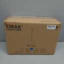 Emak Modern 8 Inch Black Pendant Light, Farmhouse Pendant Lighting with Milk Glass Shade, 1 Light Hanging Light Fixture for Kitchen Island, Dining Room, Bathroom, Bedroom, PL122-BK-ML