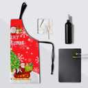 Artist Painting Apron with 2 Pockets Painters Art Aprons Gifts for Women Men (Medium, Winter Snowflake Moose)
