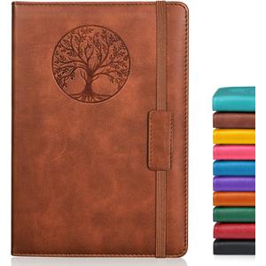 Lined Journal Notebook for Women Men,256 Thick Pages,A5 Hardcover Vintage Leather Journal for Writing,Travel,Business,Work, School,College Ruled Notebooks for Note Taking,Daily Diary 5.7"8.3"