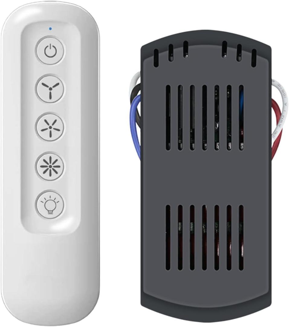 Ceiling Fan Remote Control Kit Compatible with Hampton Bay Hunter 99392 99770 99813 99815 99384 99772 99122 99123 99600, 3-Speed Control with Dimmer