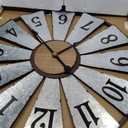 Vantic 24'' Windmill Large Wall Clock, Distressed Metal Clock