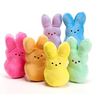 MINI Marshmallow Peeps Plush Bunny Stuffed Toys 6 PCS