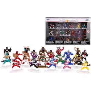 Jada Power Rangers 1.65" Die-cast Metal Collectible Figures 20-Pack, Toys for Kids and Adults