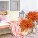 Uieke 36PCS Artificial Mums Outdoor Fall Fake Plastic Flowers Fake Autumn Plants No Fade for Outside Window Box Porch Planters Farmhouse Garden Decor