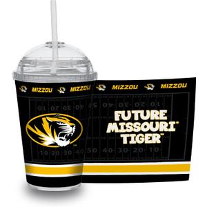 Rico Industries NCAA Missouri Tigers Rookie of the Year 12oz Acrylic Tumbler, Officially Licensed Youth Double Wall Tumbler with Swirly Straw