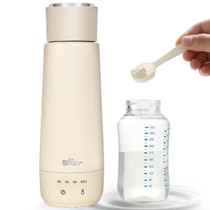 Bear Milk Warmer, Fast Water Warmer for Baby Formula with 10 Oz Large Capacity, Accurate 4 Temp Setting and Automaticlly Keep Warm, Compact Bottle Warmer(No Battery, 110V Only)