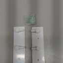 Stainless Steel Wall Key Holder Set of 2 - 3 Key Hooks Modern Hanger for Home, Kitchen, Entryway, Hallway, Office, Cabinet, Bathroom (White)