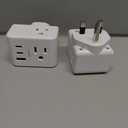 2 Pack US to UK Ireland Travel Plug Adapter, Type G Power Plug Adapter with 3 Outlets 3 USB Ports(2 USB C), European Travel Plug Adapter for USA to England London Scotland British Qatar Irish HongKong